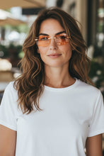 Load image into Gallery viewer, Sunglasses Crystal Cut Rimless
