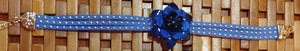 Acrylic Flower Triple Strand Studded Choker