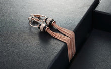 Load image into Gallery viewer, Rose Gold Tassel Earrings
