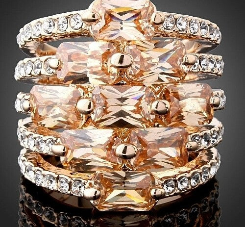 Rose Gold CZ Ring