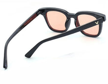 Load image into Gallery viewer, Rose Lens Black Frame Driving Sunglasses
