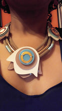 Load image into Gallery viewer, Cord Necklace | Carved Tulip Shape Ornaments
