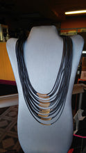 Load image into Gallery viewer, Black Multi Layer Rope Necklace
