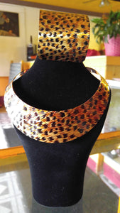 Cheetah Necklace & Cuff Set