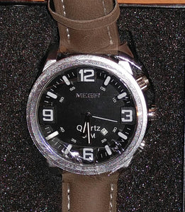 Casual Brown Leather Watch