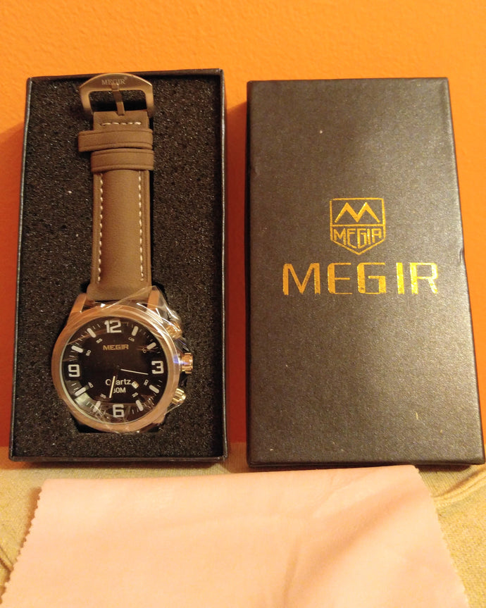 Casual Brown Leather Watch