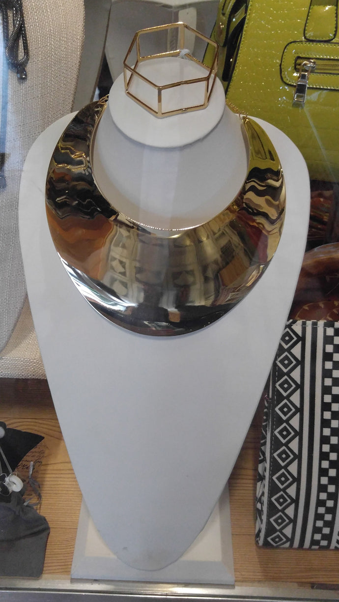 Gold Plated Big Torques Choker Collar