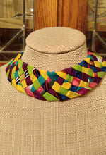 Load image into Gallery viewer, Multicolor Braided Fabric Choker
