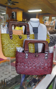 Handbag Straw Rattan Weave
