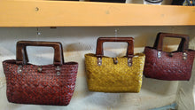 Load image into Gallery viewer, Handbag Straw Rattan Weave
