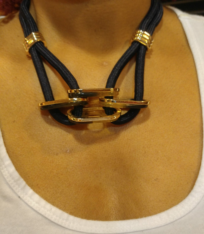 Ink Blue Acrylic Choker
