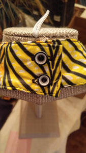 Yellow & Orange Rope Fabric Knot Choker