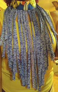 Flat Strips Ethnic Fabric Choker Necklace