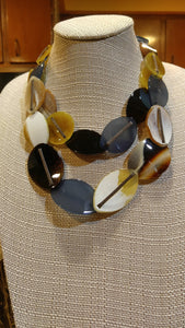 Double Layer Acrylic  Necklace