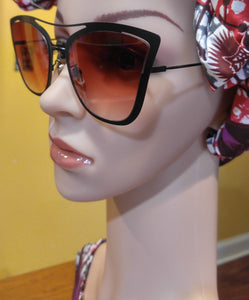 Red Real Glass Sunglasses