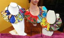 Load image into Gallery viewer, Vivid Ethnic Wax Fabric Bib Choker
