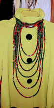 Load image into Gallery viewer, Multi Color Long Rope Strands Necklace
