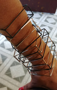Thin Hollow Rectangle Bracelet