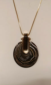 Fossil Like Pendant Necklace