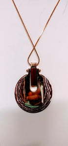 Fossil Like Pendant Necklace
