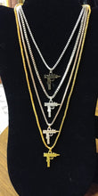 Load image into Gallery viewer, Uzi Pendant Box Chain Link Necklace
