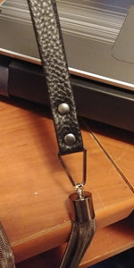 Triple Strand Snake Chain Link Vegan Leather Choker