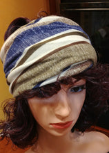 Load image into Gallery viewer, Open Top Cotton Stripped Beanie
