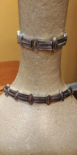 Load image into Gallery viewer, Silver Plated Etched Zinc Alloy Choker
