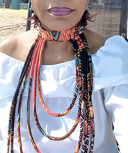 Load image into Gallery viewer, Multi Color Long Rope Strands Necklace
