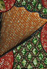 Load image into Gallery viewer, Ethnic Wax Fabric Square Headwrap

