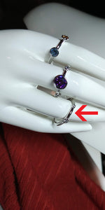 White CZ Solitaire Ring