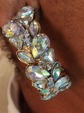 Load image into Gallery viewer, Oversized Aurora Borealis Crystal Earrings
