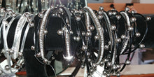 Load image into Gallery viewer, Multi Strand Leather Wrap &amp; Silver Plated Magnetic Closure
