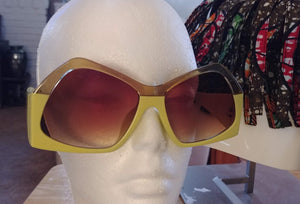Two-Tone Frame Sunglasses