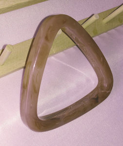 Triangular Marbled Acrylic Bracelet