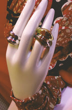 Load image into Gallery viewer, Stackable Plated Copper Wide Uneven Band Ring - Size 8
