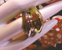 Load image into Gallery viewer, Stackable Plated Copper Wide Uneven Band Ring - Size 8
