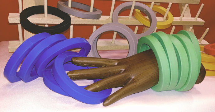 Non-Slip 1cm Thick Rubber Bangle