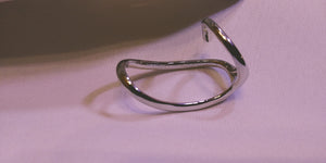 Double Finger Geometric Ring - Adjustable