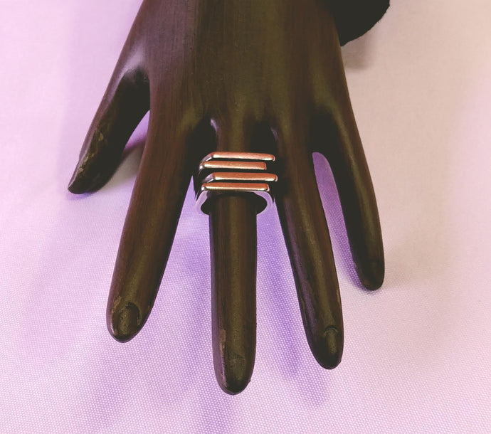 Trapezoid Wide Band Ring