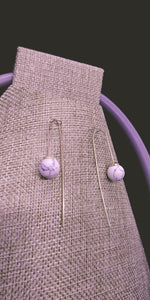 Rubber & Fossil Earring Necklace Set