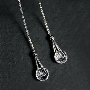 Caged CZ / 18K Gold Plated Dangle Earrings