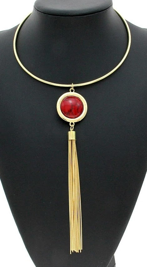 Red & Gold Choker