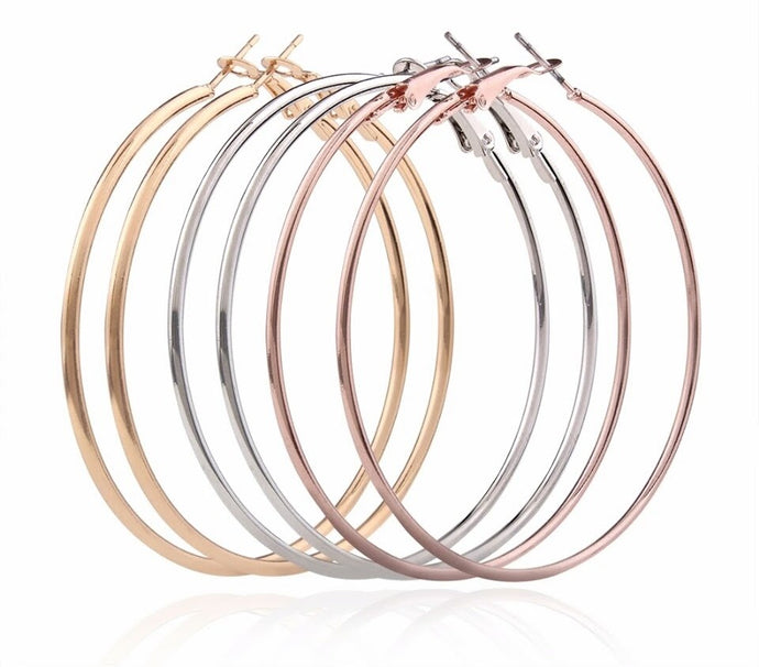 3 Pair Hoop Earrings