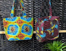 Load image into Gallery viewer, Handbag African Wax Structured Tote

