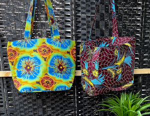 Handbag African Wax Structured Tote