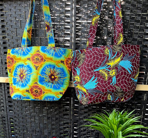 Handbag African Wax Structured Tote
