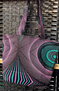 Handbag African Wax Structured Tote