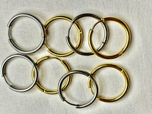 2.5 x 20mm Piercing Hoop Earrings