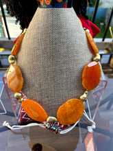 Load image into Gallery viewer, Necklace Natural Gemstones Orange Slices
